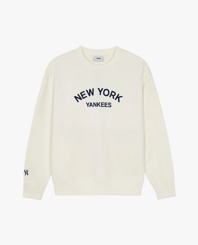 Áo sweater unisex cổ tròn tay dài Varsity